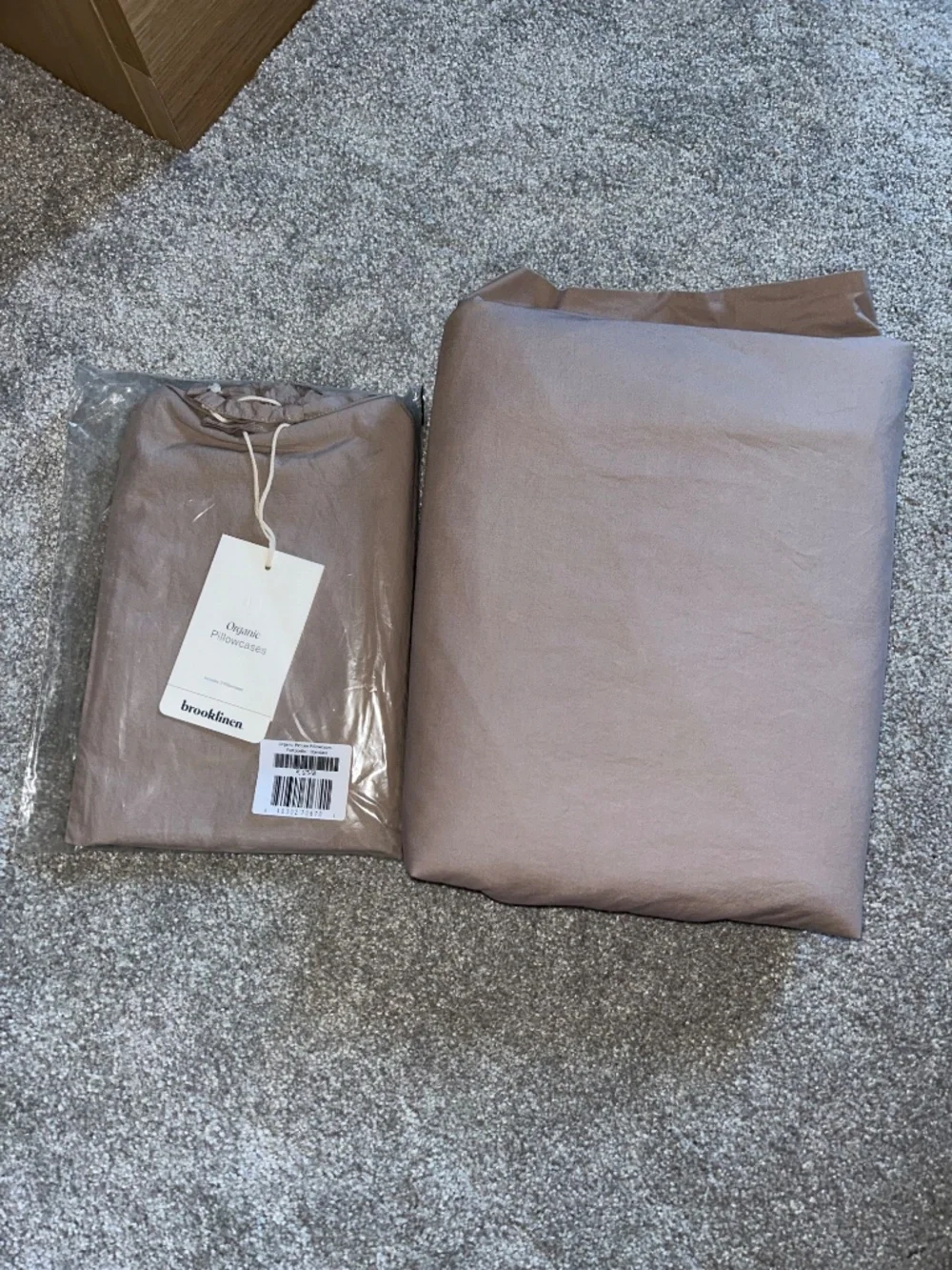 NWOT Brooklinen | Classic Percale Bedding Bundle - King Size, Oak and Portobello